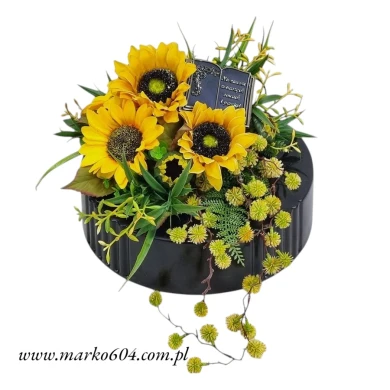 SŁONECZNIKI (429.10) Kompozycja stroik na grób cmentarz